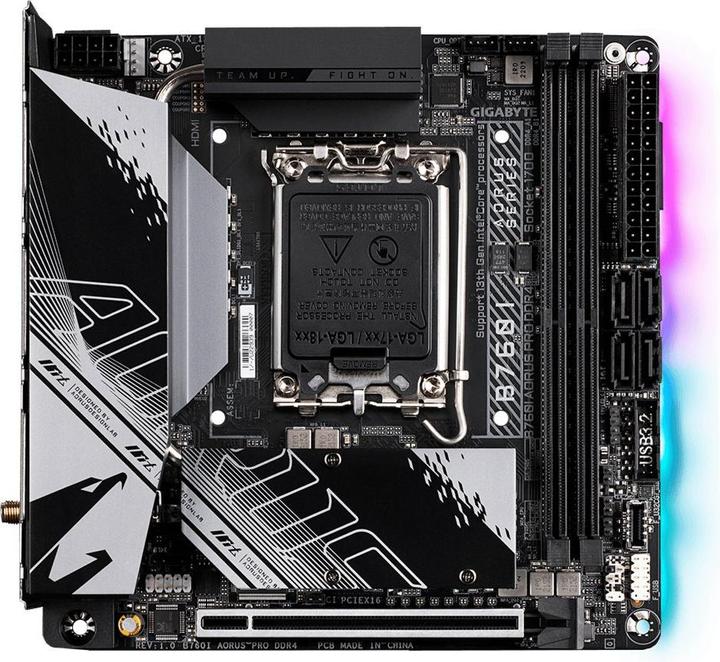 Produktbild Gigabyte B760I AORUS PRO (LGA 1700, Intel B760 Express, Mini-ITX)
