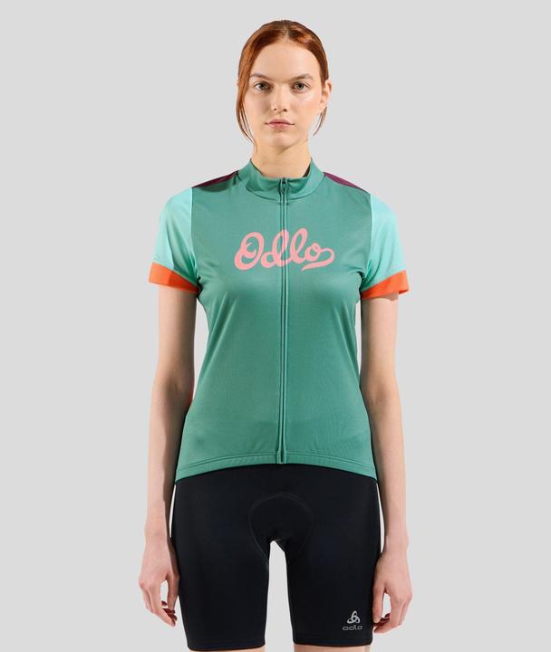 Image du produit Odlo T-shirt s/u collar s/s full zip ESSENTIAL PRINT (L)