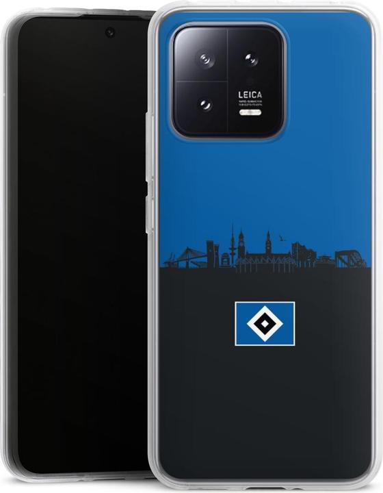Produktbild DeinDesign Silikon Hülle für Xiaomi 13 Handyhülle Case Smartphone Schutzhülle HSV Hamburg Skyline (Xiaomi 13)