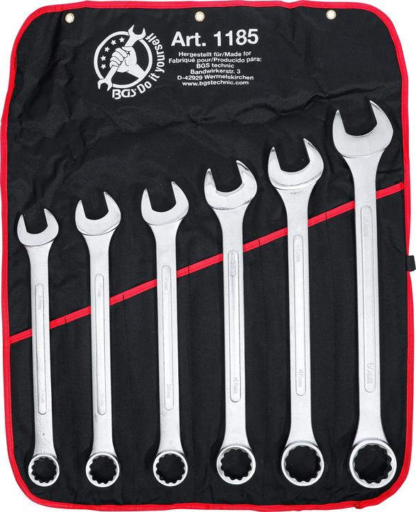 Actual product image BGS Combination tensioner set | XXL | 34 - 50 mm | 6 pcs. (50 mm, 46 mm, 41 mm, 38 mm, 36 mm, 34 mm)