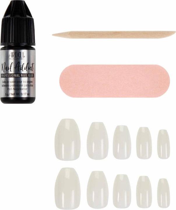 Immagine prodotto Ardell Nail Addict - Natural Ballerina Multipack (Unghie artificiali, Bianco)