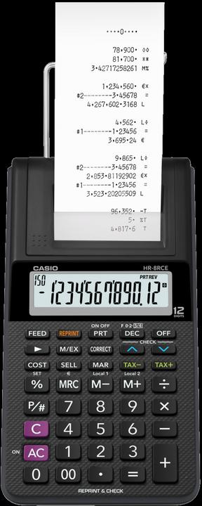 Image du produit Casio Hr-8rce (Piles, Fonctionnement sur secteur)