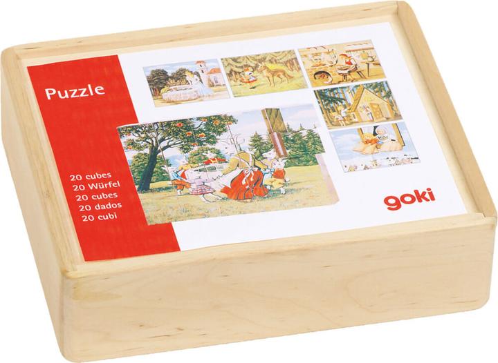 Produktbild Goki Holzblock Puzzle-Märchen (20 Teile)