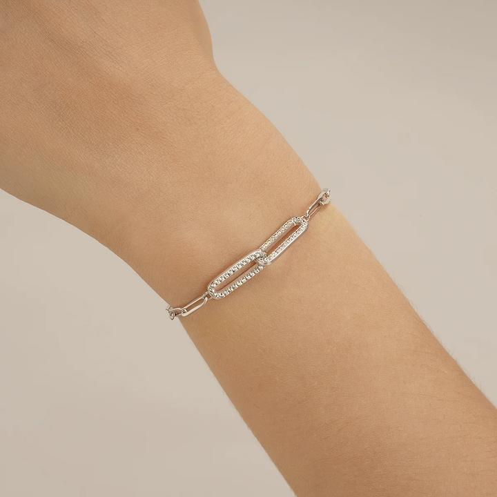 Immagine prodotto Charles Garnier Bracciale in argento e zirconi (20.50 cm, Ossido di zirconio, Argento)