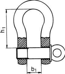 Produktbild Pösamo Schäkel geschweift galZn 12,0mm-1/2"