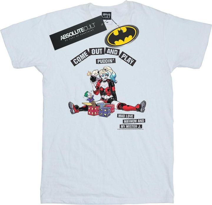 Harley Quinn Come Out And Play TShirt (L)