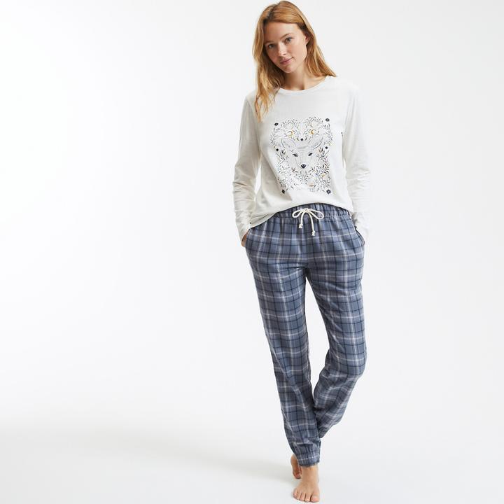 Produktbild So'home Pyjama mit bedrucktem Oberteil (38)