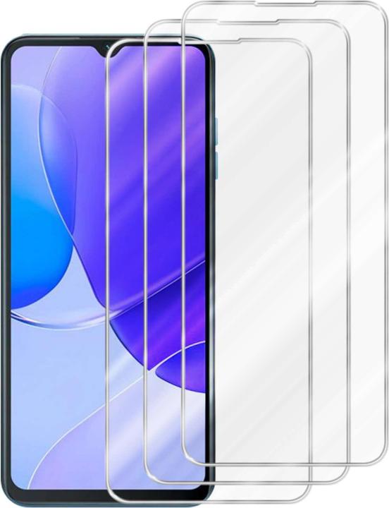 Actual product image Cadorabo Tempered Glass for Oukitel C32 Fullcover 3x Pack (3 Piece, Nokia C32)