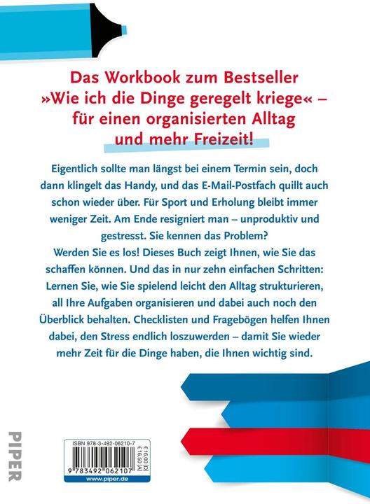 Actual product image Wie ich die Dinge geregelt kriege – Das Workbook (German, David Allen, 2021)