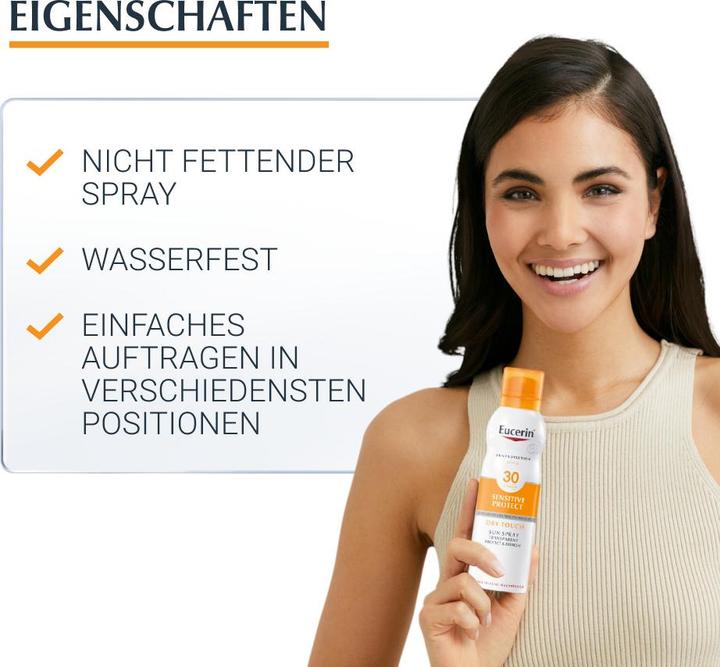 Immagine prodotto Eucerin SUN Body Spray Oil Control Dry Touch LSF 30 (Spray solare, SPF 30, 200 ml, 190 g)
