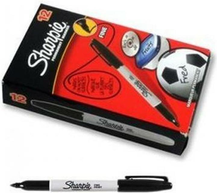 Produktbild Sharpie Permanent-Marker 0.9 mm Rundspitze, Fein, Schwarz (Schwarz, 0.90 mm, 12 x)