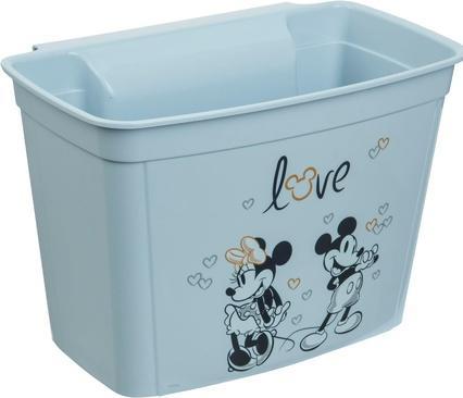 Actual product image keeeper kids storage box "janek mickey" to hang up Colour: cloudy-blue, practical organiser, Mickey