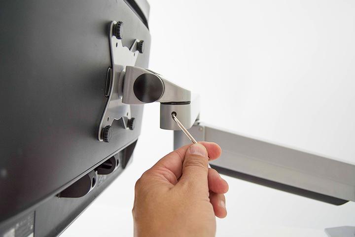 Image du produit Kenson Monitor Arm med gaspatron (sølv) (Tables, 32")