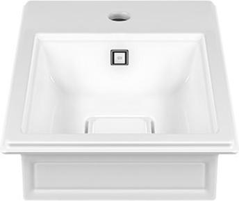 Produktbild Gessi Eleganza Aufsatzbecken, 520 x 410mm, Cristalplant (mattes Weiss), 46801516 (495 mm, 595 mm)