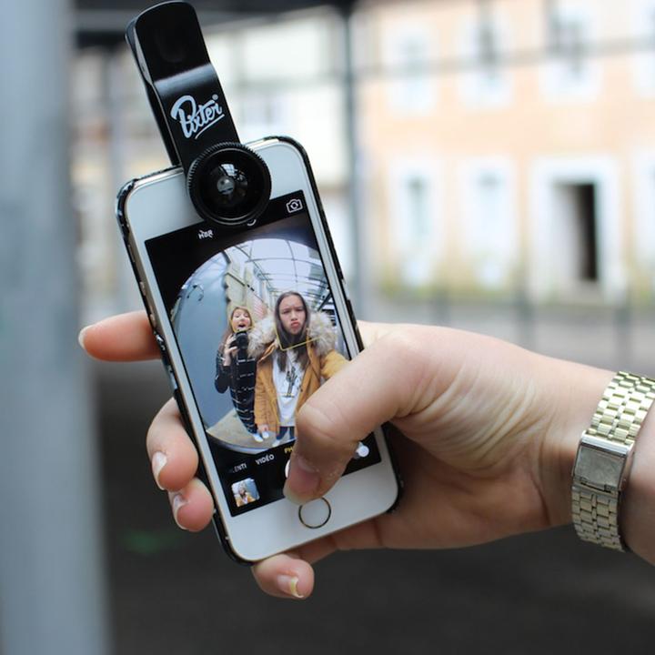 Actual product image Pixter Fisheye lens 180° clip