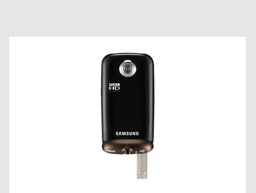 Actual product image Samsung HMX-E10, FullHD, Flash, Touchscreen, Pocket, Black (1 x)