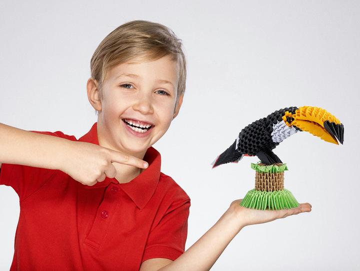 Actual product image Selecta Spielzeug ORIGAMI 3D - Toucan, 752 parts (752 pieces)