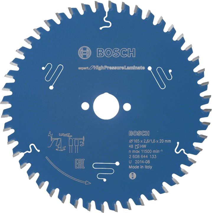 Actual product image Bosch Professional Zubehör Circular saw blade Expert for High Pressure Laminate, 160 x 20 x 2.2 mm, 48