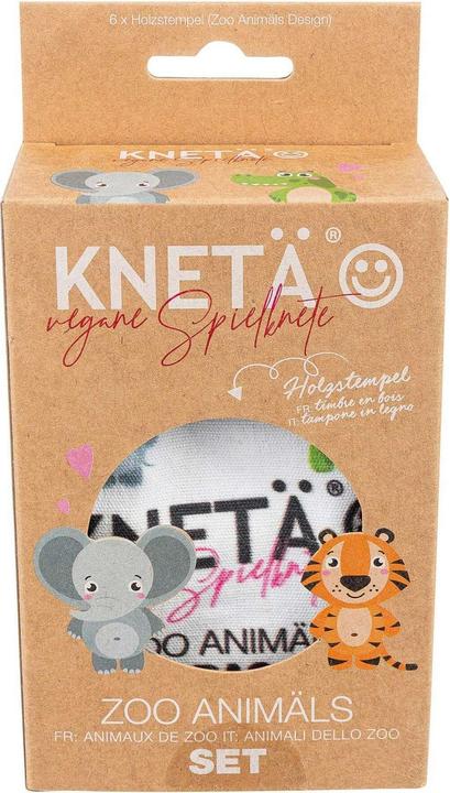 Actual product image Knetä Wooden Stamp Set Zoo Animals