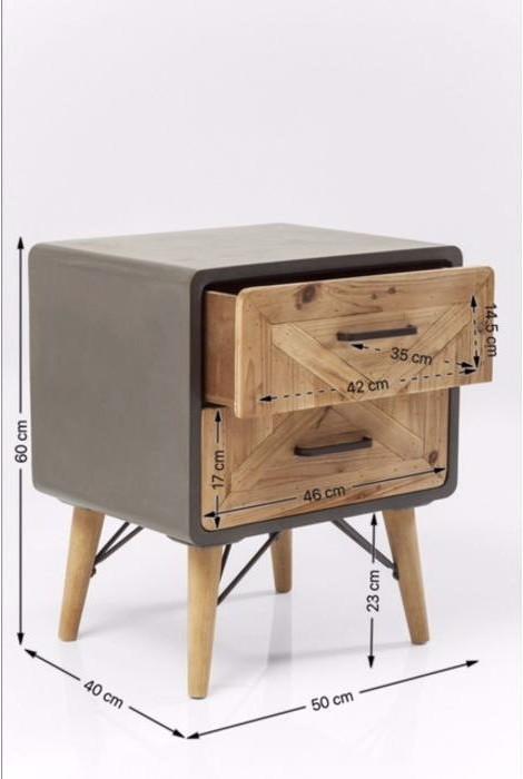 Produktbild Kare Design Kommode Klein X Factory 2 Schübe (50 x 40 x 60 cm)