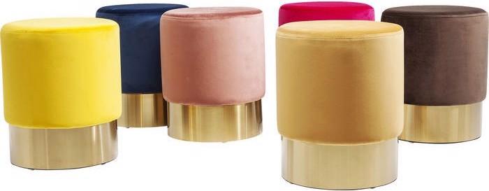 Produktbild Kare Design Hocker Cherry Gelb Brass Ø35cm