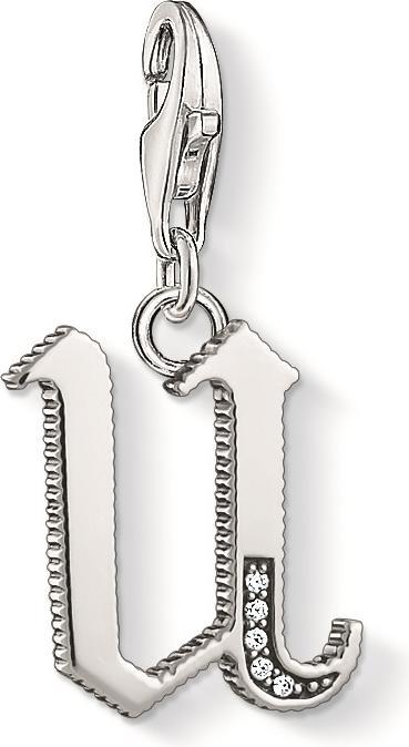 Thomas Sabo Charm-Anhänger Buchstabe U silber (Silber)
