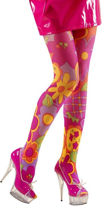 Produktbild Widmann Hippie Blumen Strumpfhose