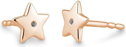 Breuning Ohrschmuck - E.Safir Weiss (750/18 K Gold)