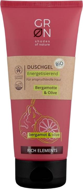 Actual product image GRN RICH Duschgel energetisierend Bergamotte & Olive (200 ml)