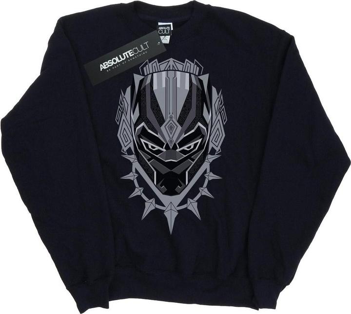 Black Panther Head Sweatshirt Jungen