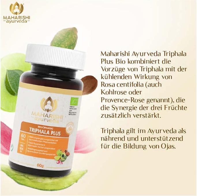 Produktbild Maharishi Ayurveda Triphala Plus Bio Tabl (60 Stück, Tabletten, 60 g)