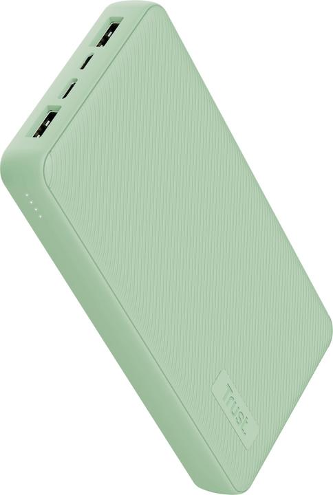 Produktbild Trust POWER BANK USB 20000MAH/PRIMO GREEN 25027 (20000 mAh, 15 W, 74 Wh)
