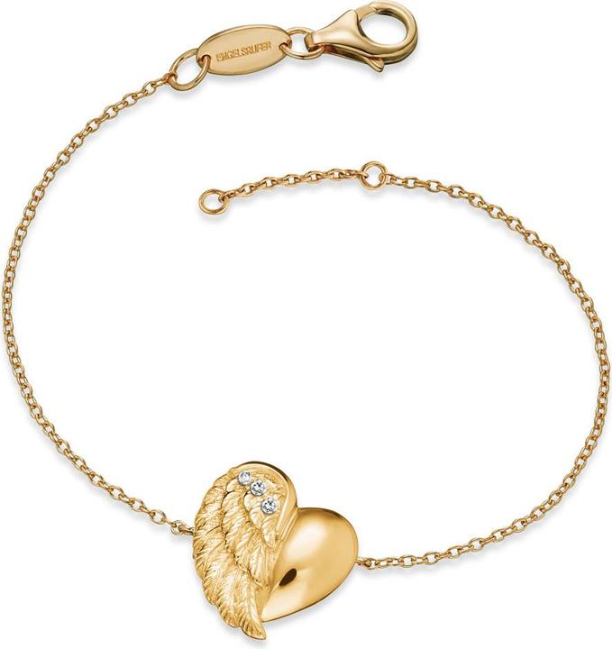 Engelsrufer Armband Herzflügel (17.50 cm, Silber)