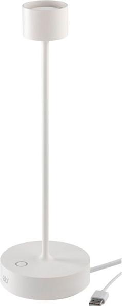 Actual product image Ab+ by Abert Saturno portable table lamp white