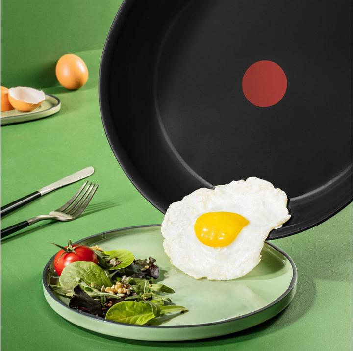 Actual product image Tefal Wok pan Frying pan Renew Black On 28cm (28 cm, Wok, Aluminium, Ceramic)