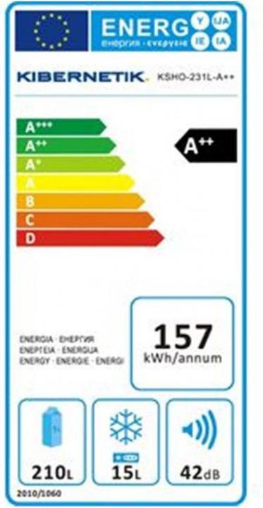 Energie-Label Kibernetik Ks231l (218 l)
