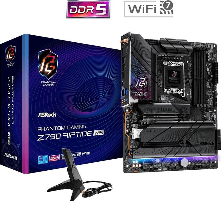 Image du produit AsRock Z790 Riptide WiFi 1700 HDMI/DP DDR5 (LGA 1700, Intel Z790, ATX)