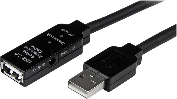 Produktbild StarTech 15m USB 2.0 Repeater Kabel - Aktives USB Verlängerungskabel mit Signalverstärker - 1 x USB Stecke... (15 m, USB 2.0)