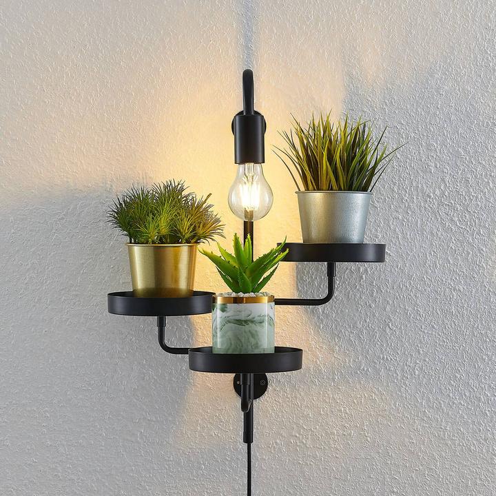 Actual product image Lindby Hanjo wall lamp (E27, IP20)