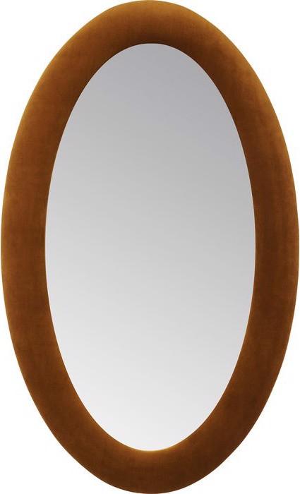 Immagine prodotto Kare Design Specchio in velluto marrone ovale 150x90cm (90 x 150 cm)