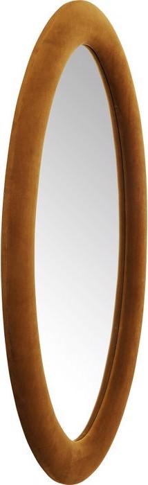 Immagine prodotto Kare Design Specchio in velluto marrone ovale 150x90cm (90 x 150 cm)
