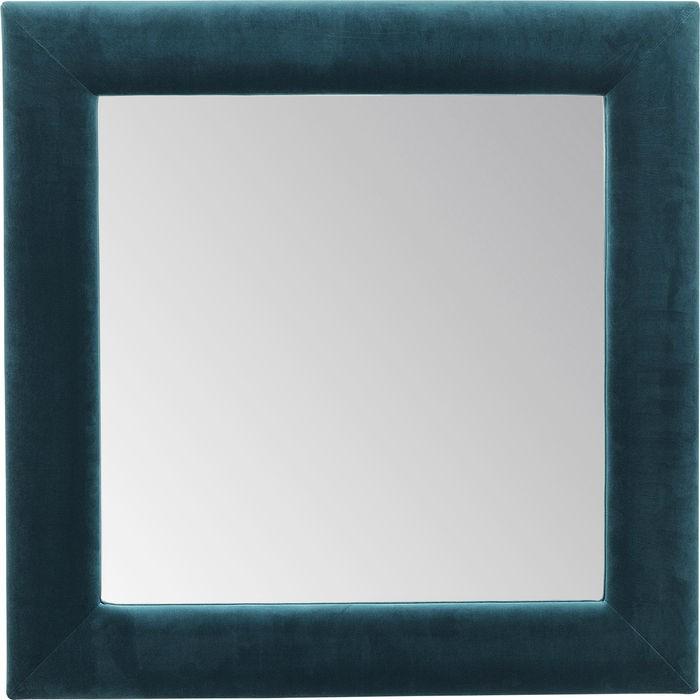 Produktbild Kare Design Spiegel Velvet Petrol Square 100x100cm (100 x 100 cm)