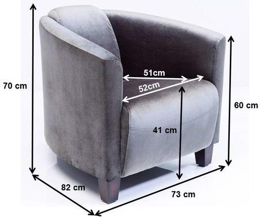 Immagine prodotto Designlife Poltrona Cigar Lounge Grigio