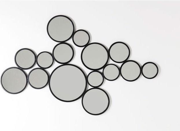 Produktbild Designlife Spiegel Bubbles Schwarz 93x138cm