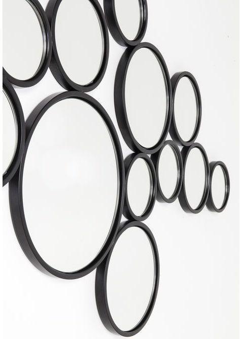 Produktbild Designlife Spiegel Bubbles Schwarz 93x138cm