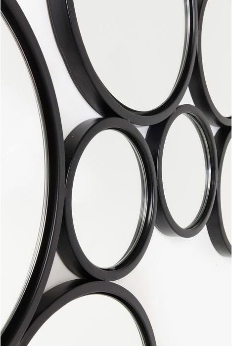 Produktbild Designlife Spiegel Bubbles Schwarz 93x138cm