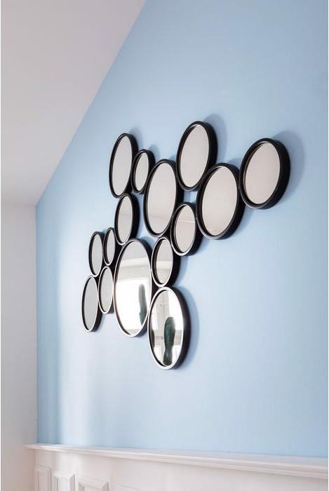 Produktbild Designlife Spiegel Bubbles Schwarz 93x138cm