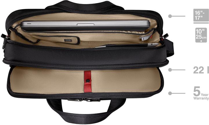 Actual product image Wenger Meteor Brief 16 - 17" Laptop-Tasche mit Tablet-Fach - schwarz (17")