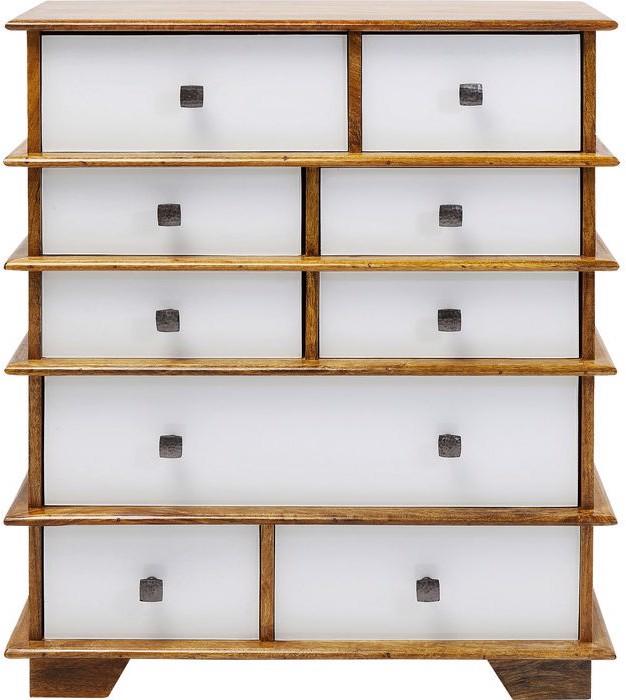 Actual product image Designlife Dresser Fuji White 9 Drw. (75 x 32 x 90 cm)