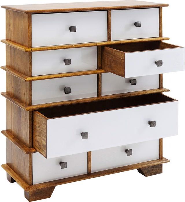 Actual product image Designlife Dresser Fuji White 9 Drw. (75 x 32 x 90 cm)